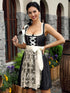 2-teiliges Midi-Dirndl mit Schürze für das Oktoberfest - Damen Dirndl-Kostüm